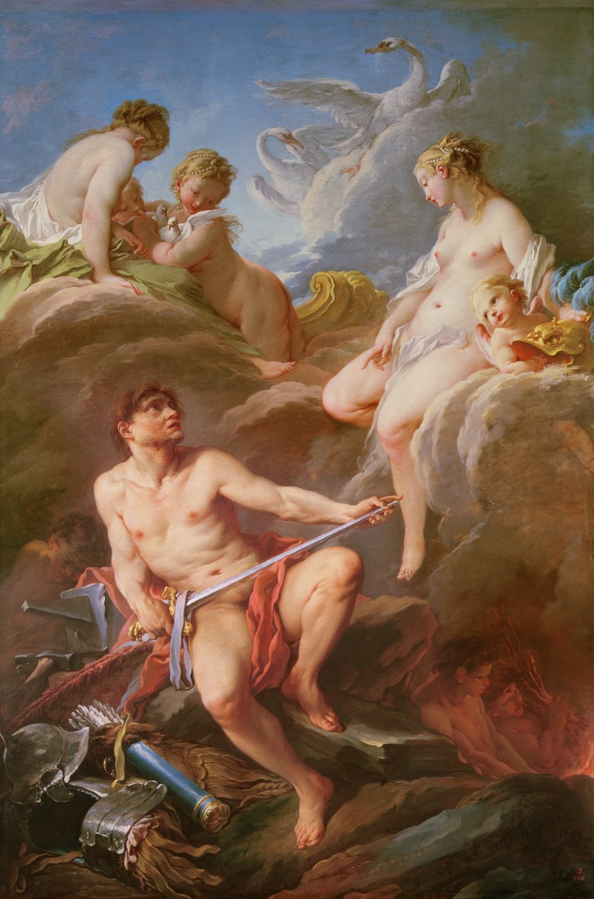 Wenus prosi Wulkana o Zbroję Eneasza autorstwa François Boucher