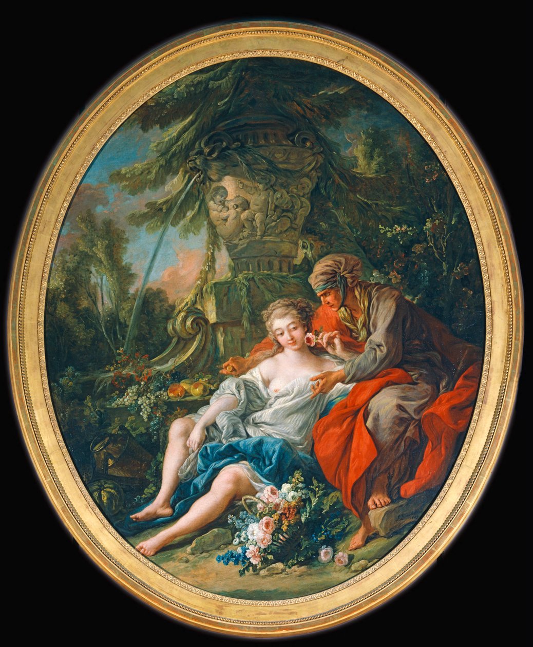 Vertumne et Pomone - Vertumnus i Pomona ... autorstwa François Boucher
