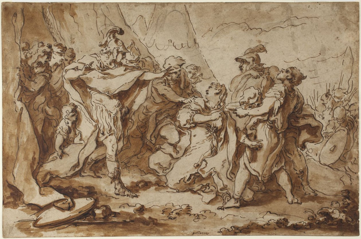 Kobiety i żołnierze autorstwa François Boucher