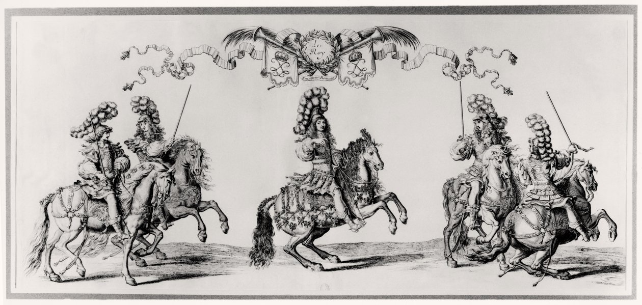 Karuzela dla Ludwika XIV (1639-1715) ok. 1662 autorstwa Francois Chauveau