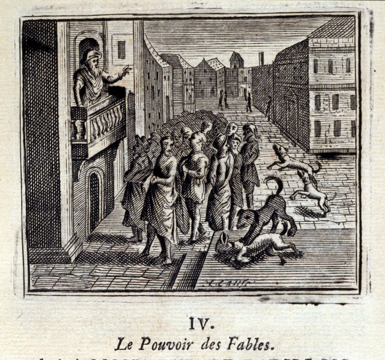 Moc bajek. Bajki Jean de La Fontaine (1621-95). Ilustracja Francois Chauveau (1613-1676). Wydanie z 1728 r. autorstwa Francois Chauveau