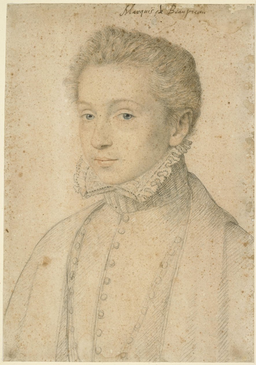 Portret Henriego de Bourbon, markiza des Beaupréau autorstwa François Clouet