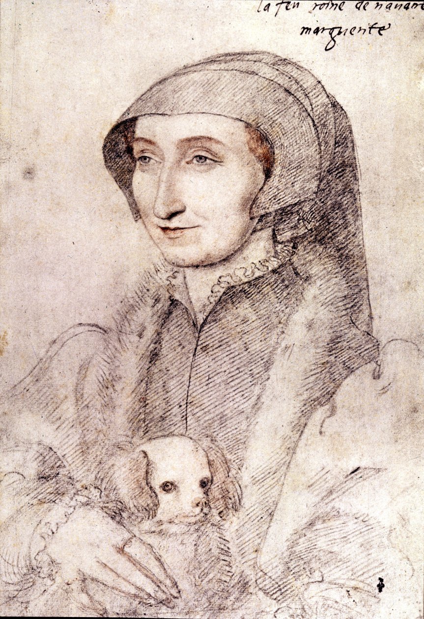 Małgorzata z Nawarry (1523-1574) (rysunek) autorstwa François Clouet
