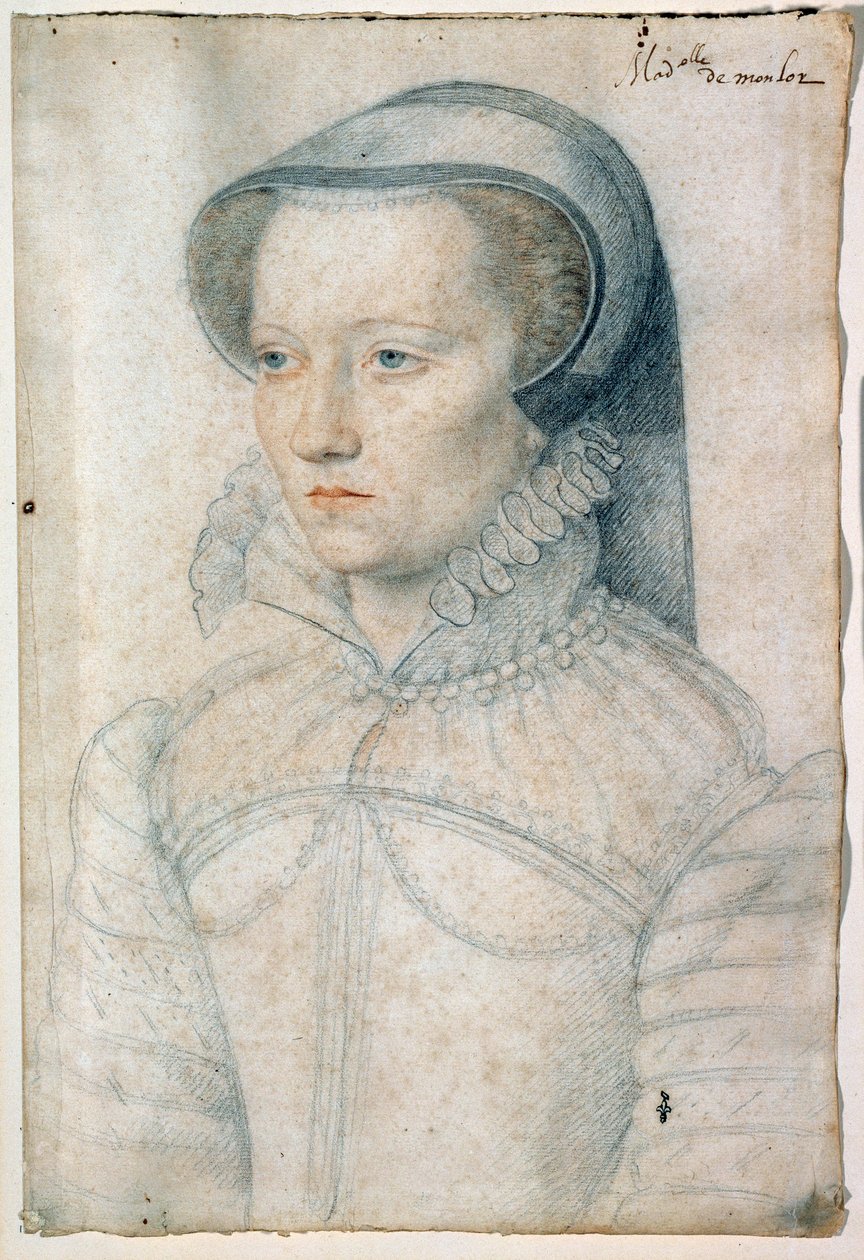 Portret Diany de Clermont, Mademoiselle de Monlor autorstwa François Clouet