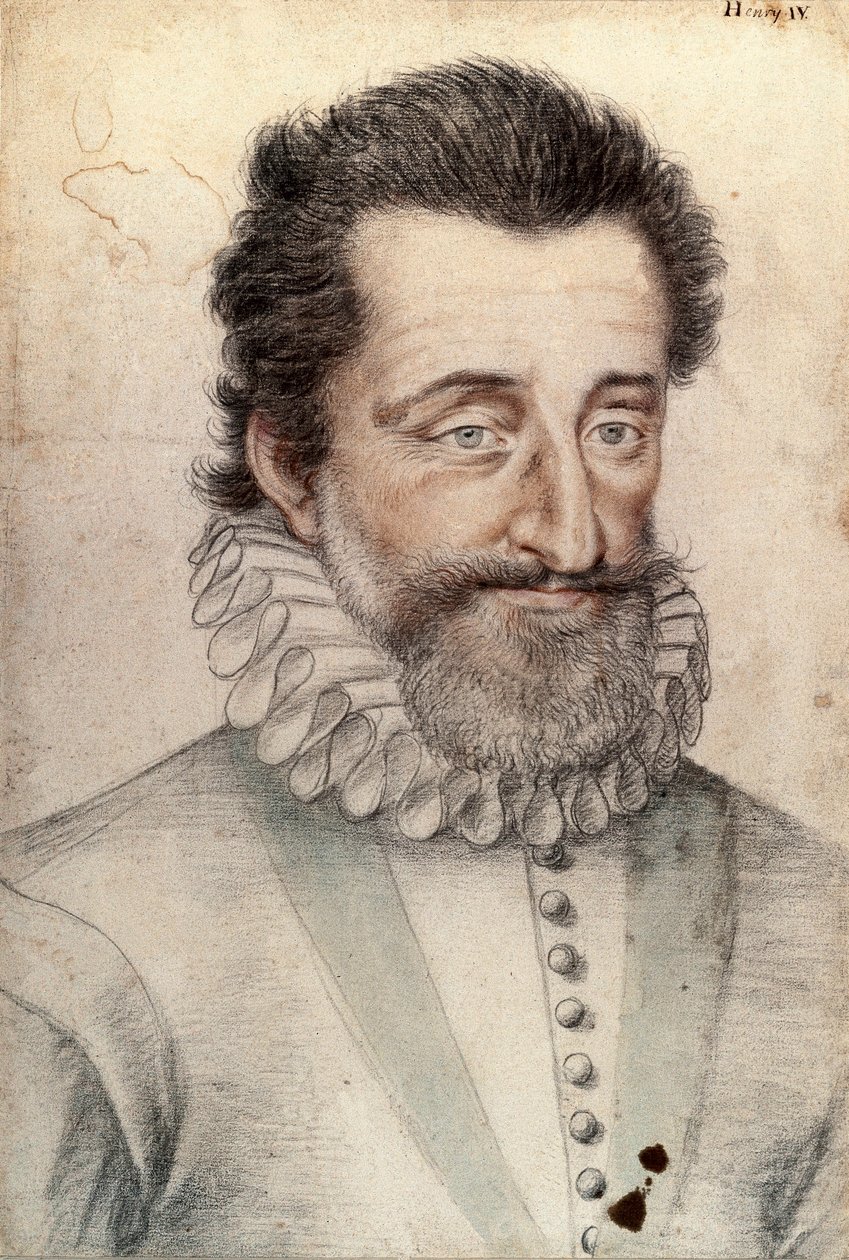 Portret króla Francji Henryka IV (1553-1610) autorstwa François Clouet