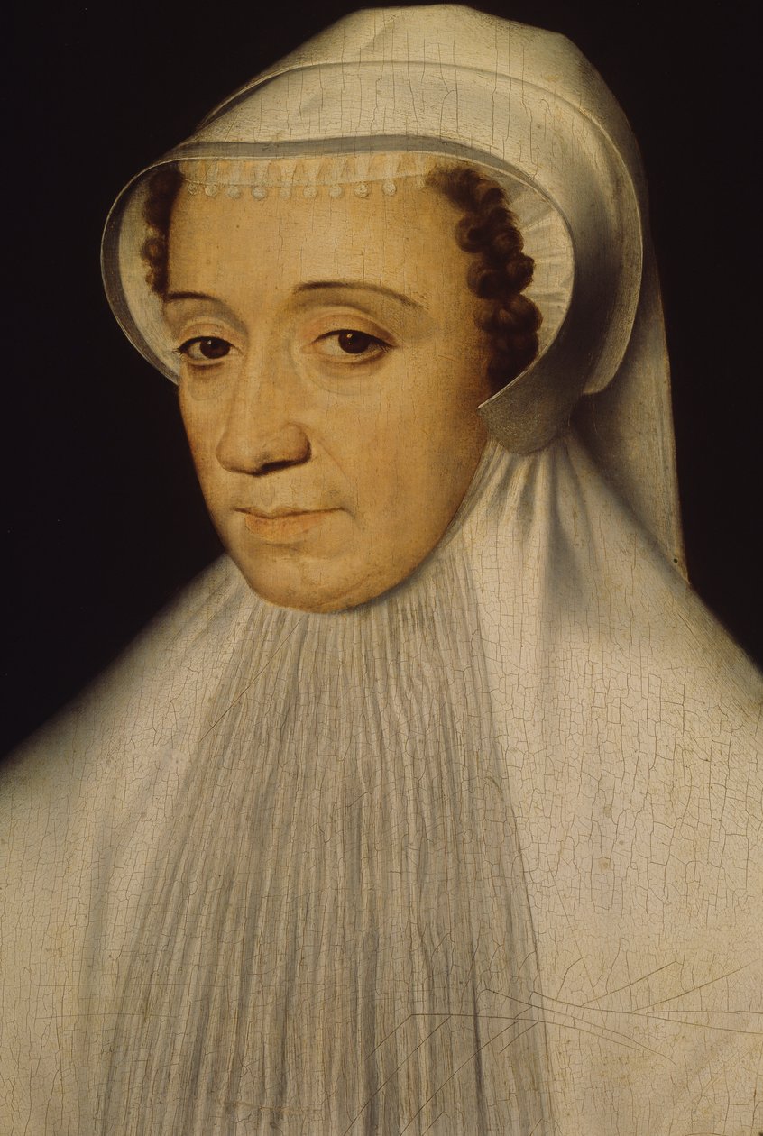 Portret Marguerite de Valois (Zamek Saint-Germain-en-Laye 1553-Paryż 1615), autorstwa Francois Cloueta (1515-1572) autorstwa François Clouet