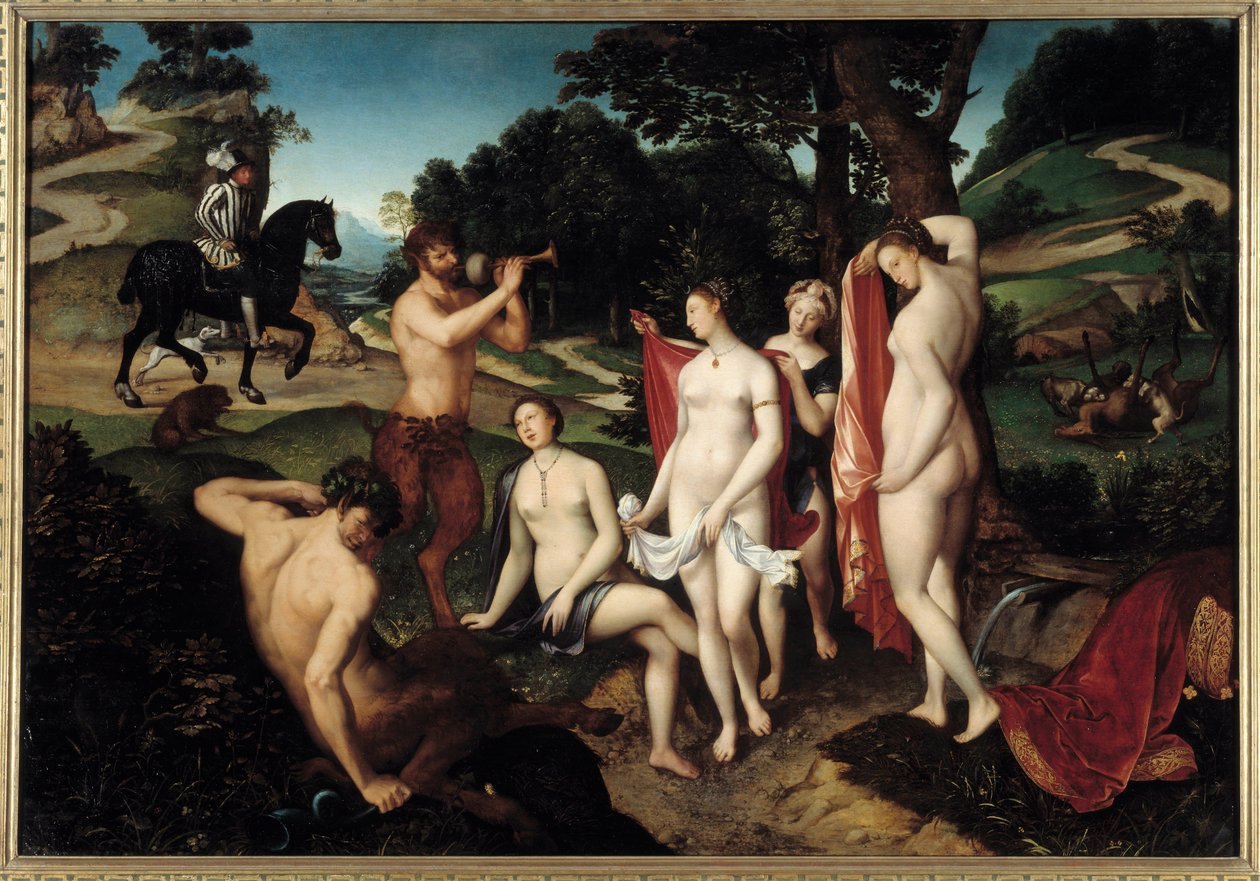 Łaźnia Diany, ok. 1565 (olej na drewnie) autorstwa François Clouet