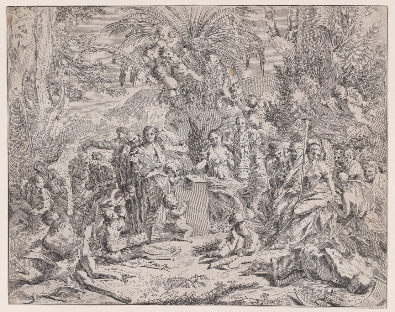 Alegoria malarstwa, XVII wiek. autorstwa Francois Collignon