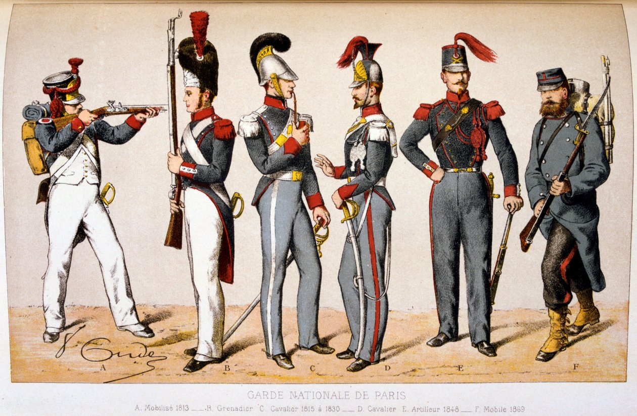 Paryska Gwardia Narodowa autorstwa Francois Cudet