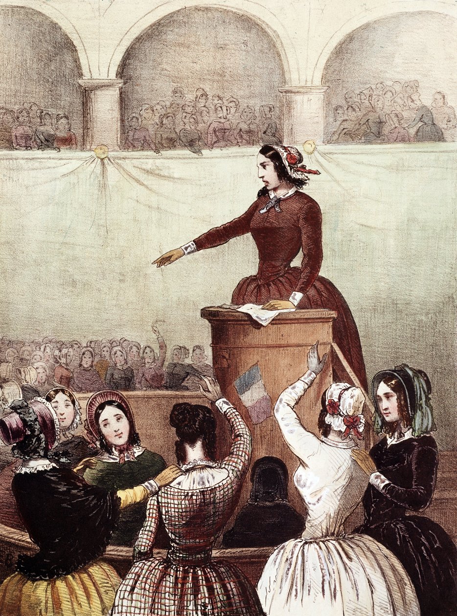 Klub Kobiet - 1848 - Klub Kobiet autorstwa Francois Desire Gosselin