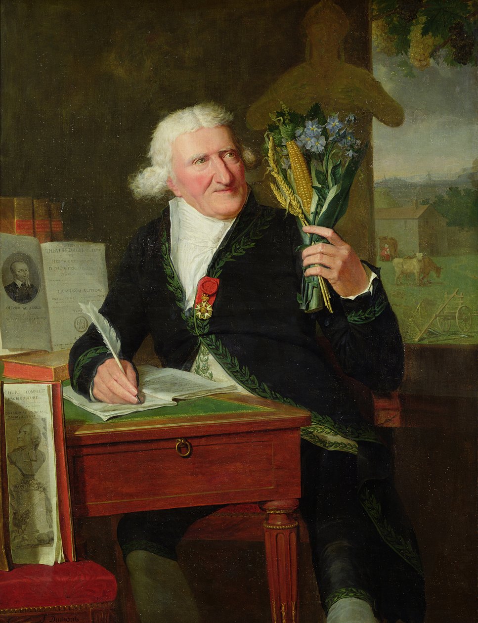 Portret Antoine Parmentier (1737-1813) 1812 (olej na płótnie) autorstwa Francois Dumont