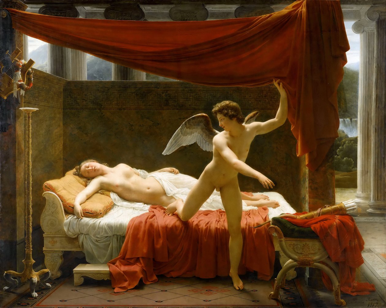 Kupidyn i Psyche autorstwa Francois Edouard Picot