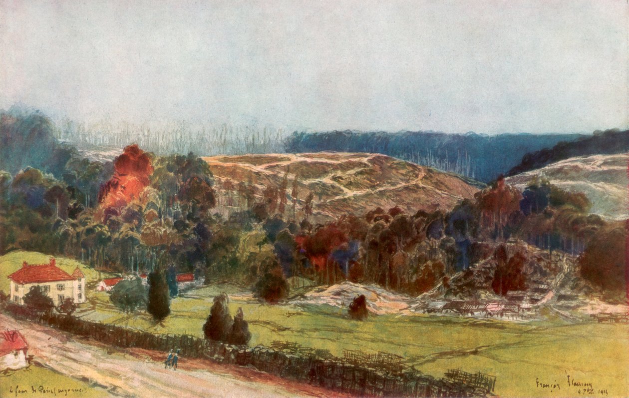 Piec w Paryżu, Francja, 1915 1926 autorstwa Francois Flameng