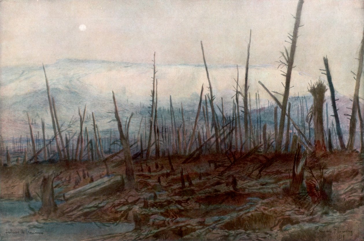 Klif Craonne, c1917, 1926. autorstwa Francois Flameng