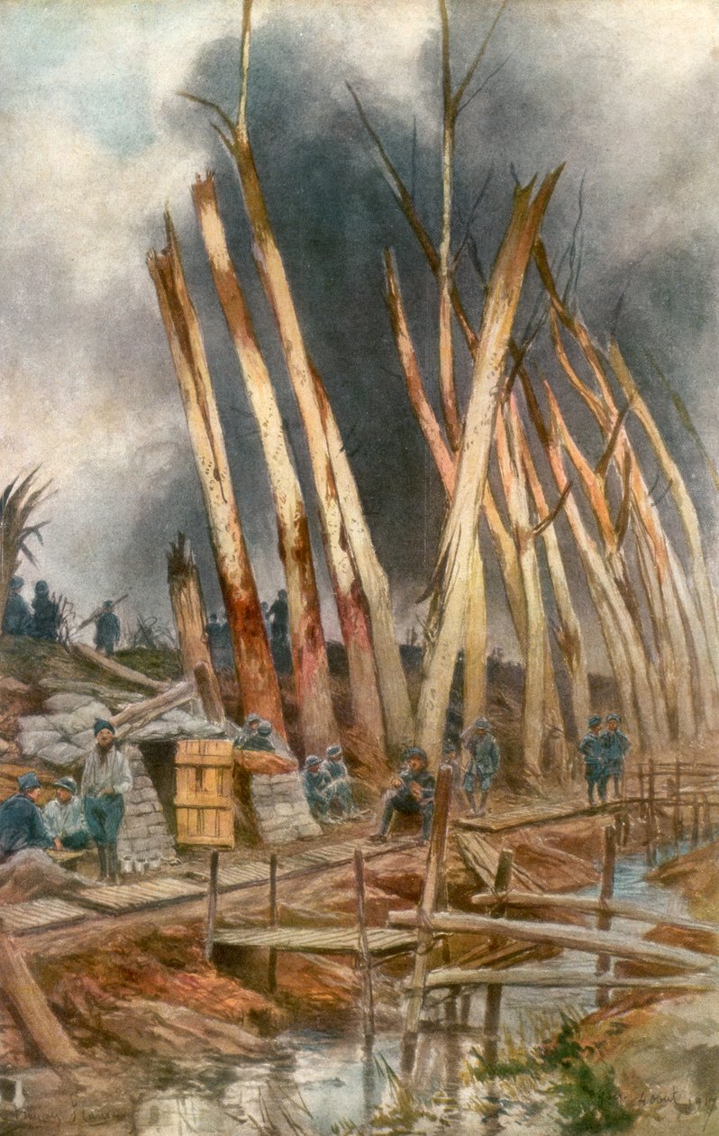 Ofensywa Yser, 1917, 1926. autorstwa Francois Flameng