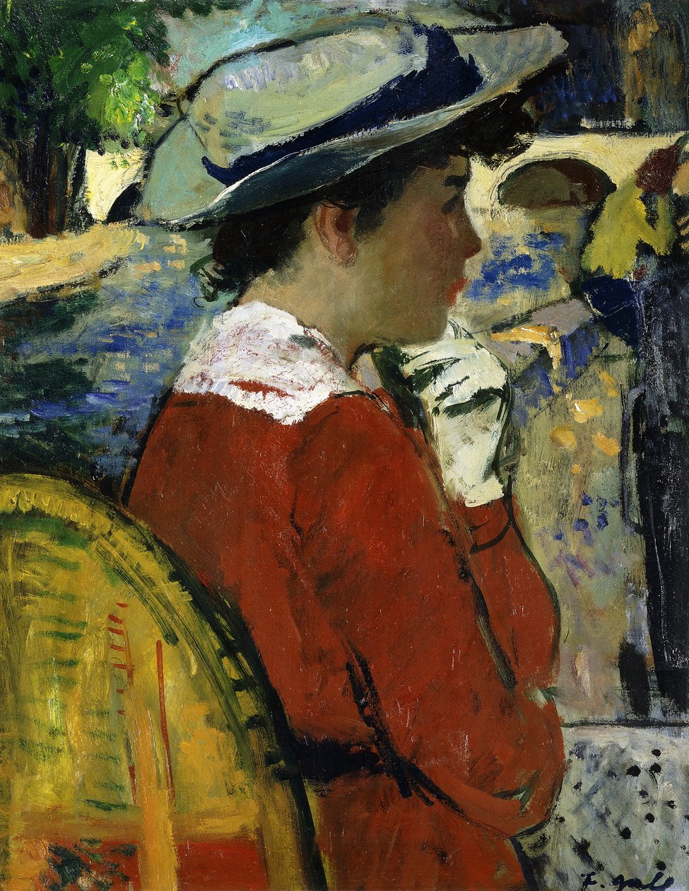 Eugenii na koszt Sekwany; Eugenie sur les frais de la Seine, ok. 1946-47 (olej na pokładzie) autorstwa Francois Gall
