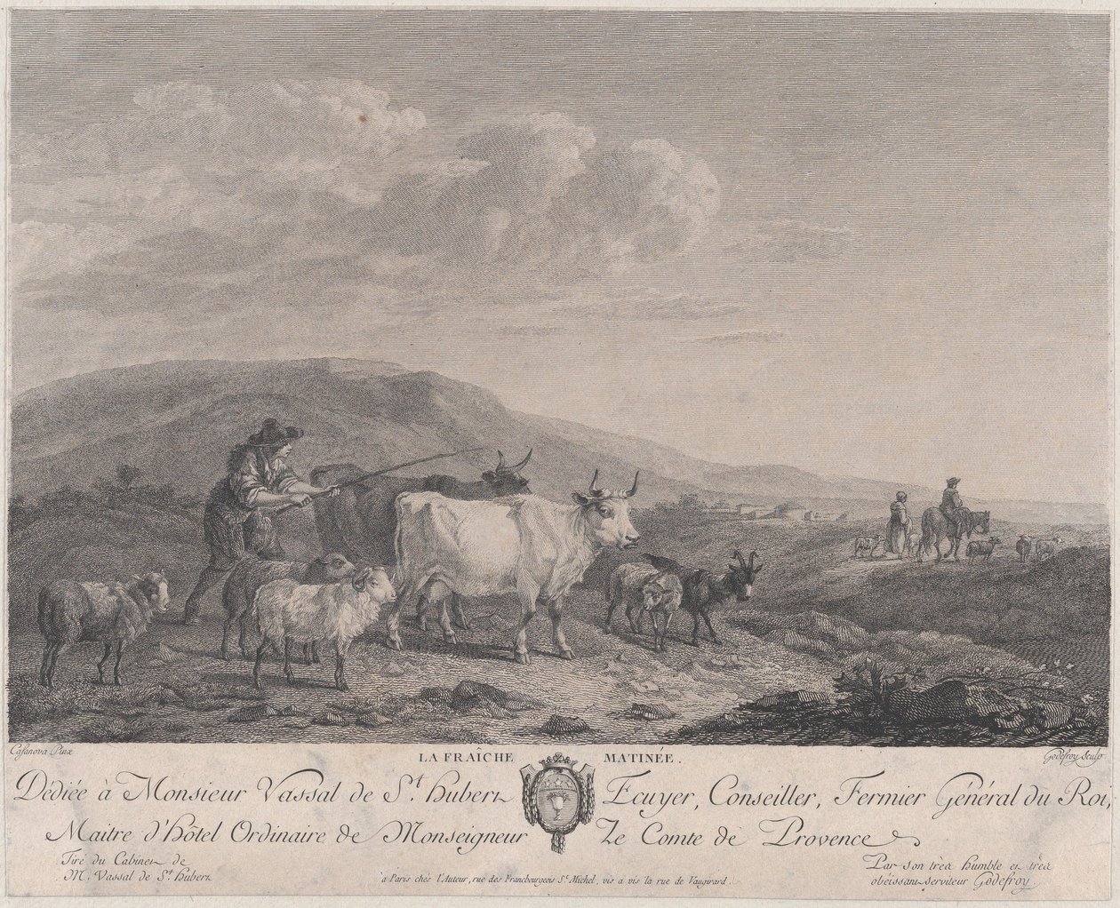 Świeży poranek, koniec XVIII, początek XIX wieku. autorstwa Francois Godefroy