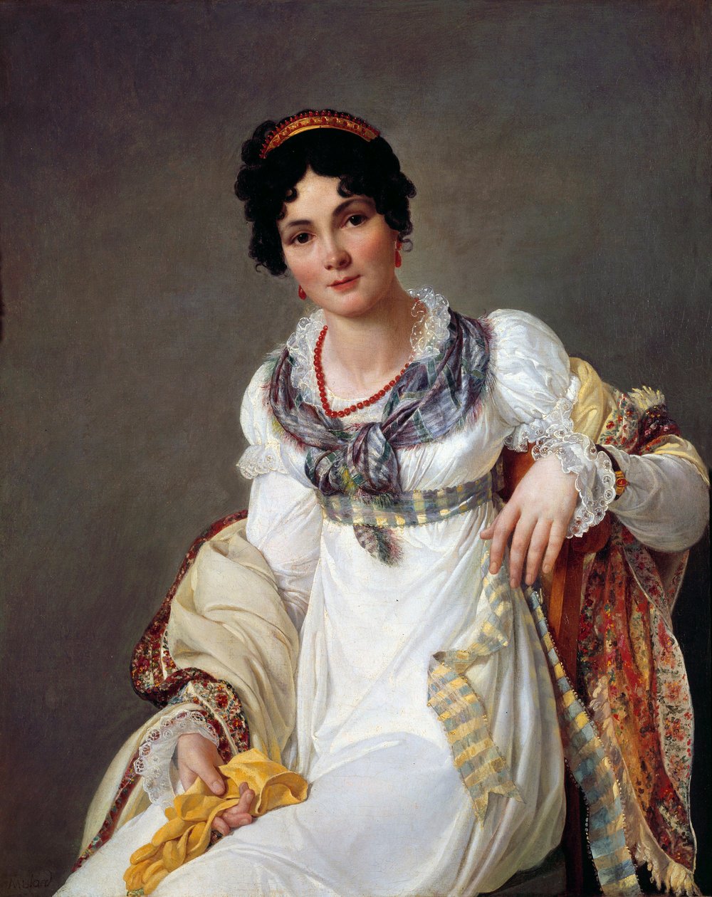 Portret Kobiety autorstwa Francois Henri Mulard