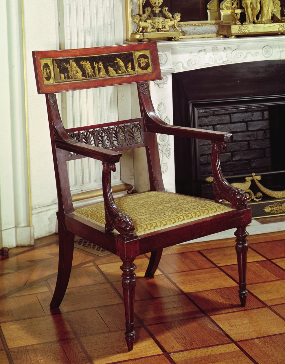 Fotel, 1796-99 (drewno) autorstwa Francois Honore Georges Jacob Desmalter