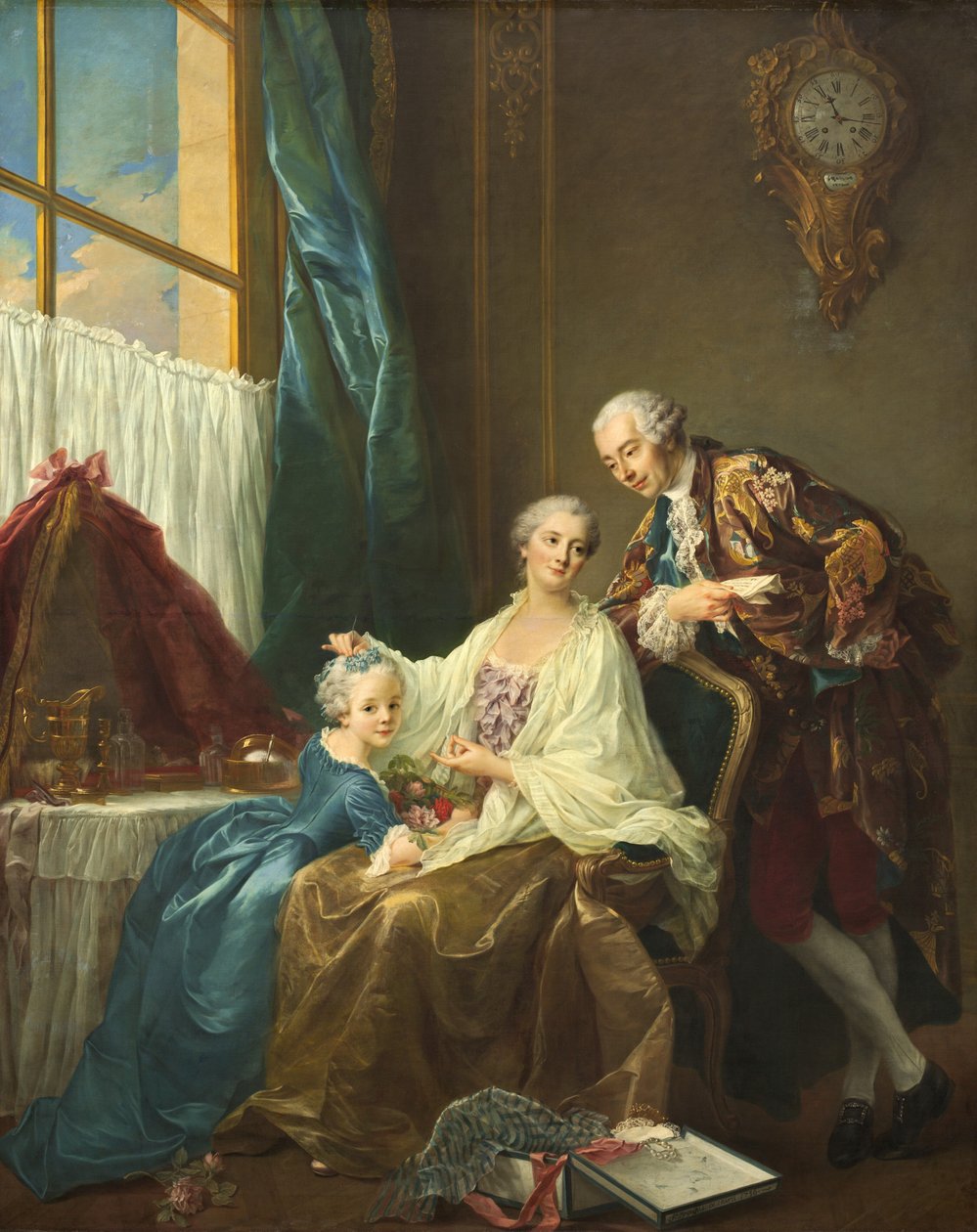 Portret rodzinny autorstwa Francois Hubert Drouais