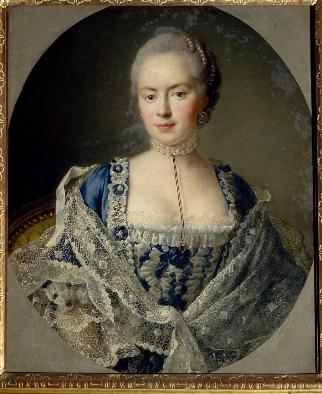 Portrait de la Princess Daria Petrovna Saltykova (Saltykoff) (z domu Czernyszewa .) autorstwa Francois Hubert Drouais