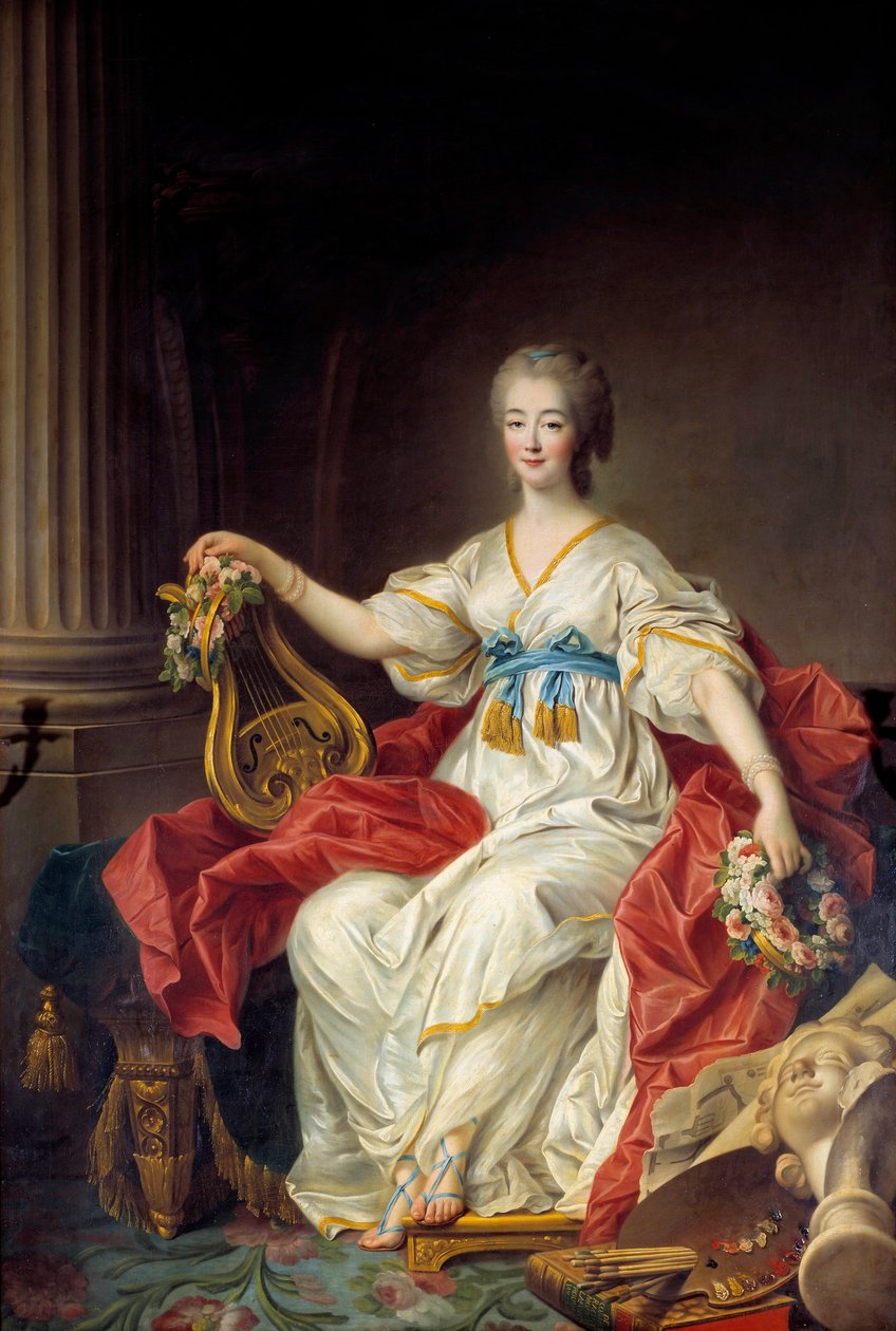 Portret hrabiny Jeanne (Becu) du Barry autorstwa Francois Hubert Drouais