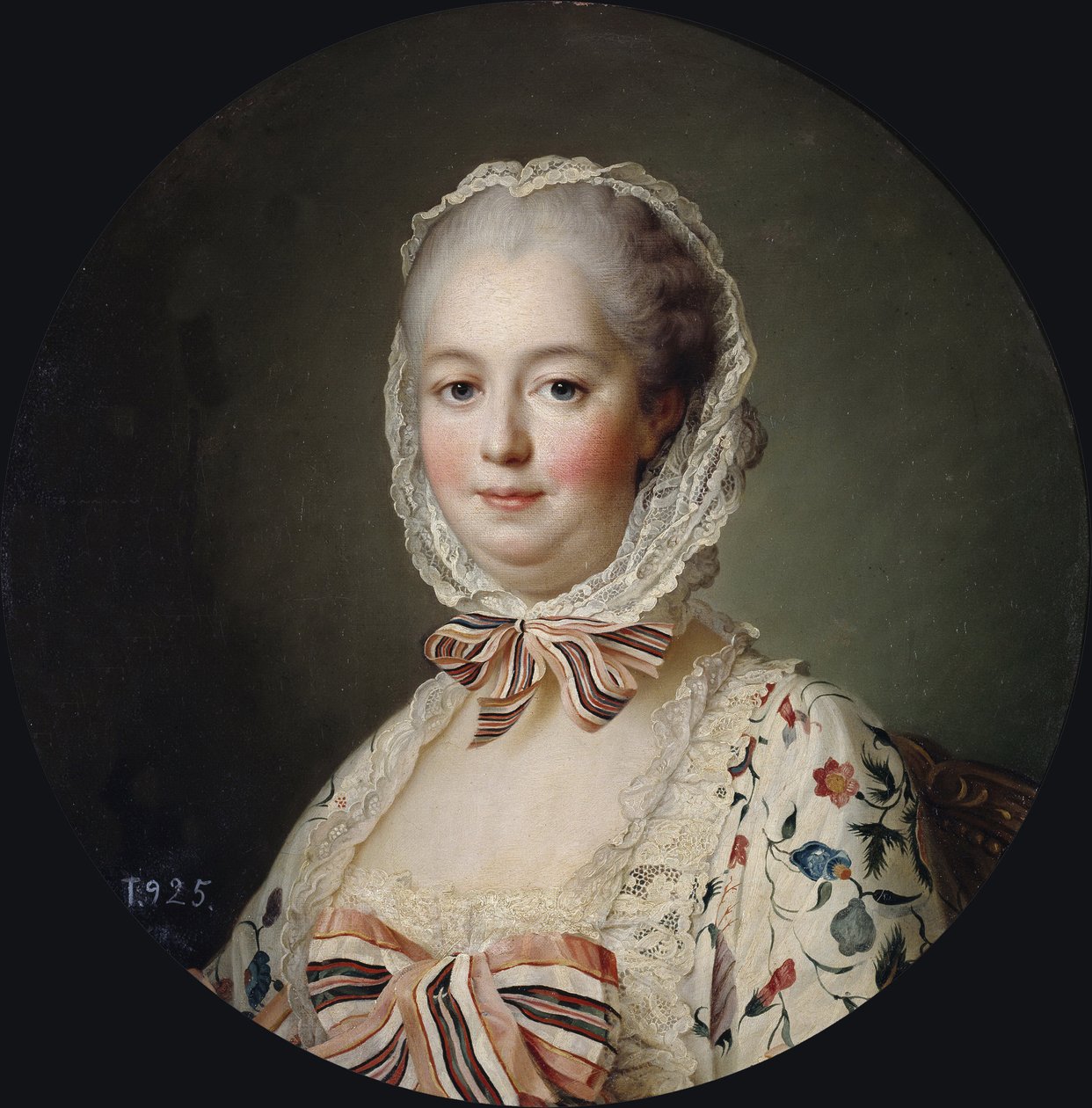 Portret markizy de Pompadour (1721-1764) - Francois Hubert Drouais (1727-1775). olej na płótnie autorstwa Francois Hubert Drouais