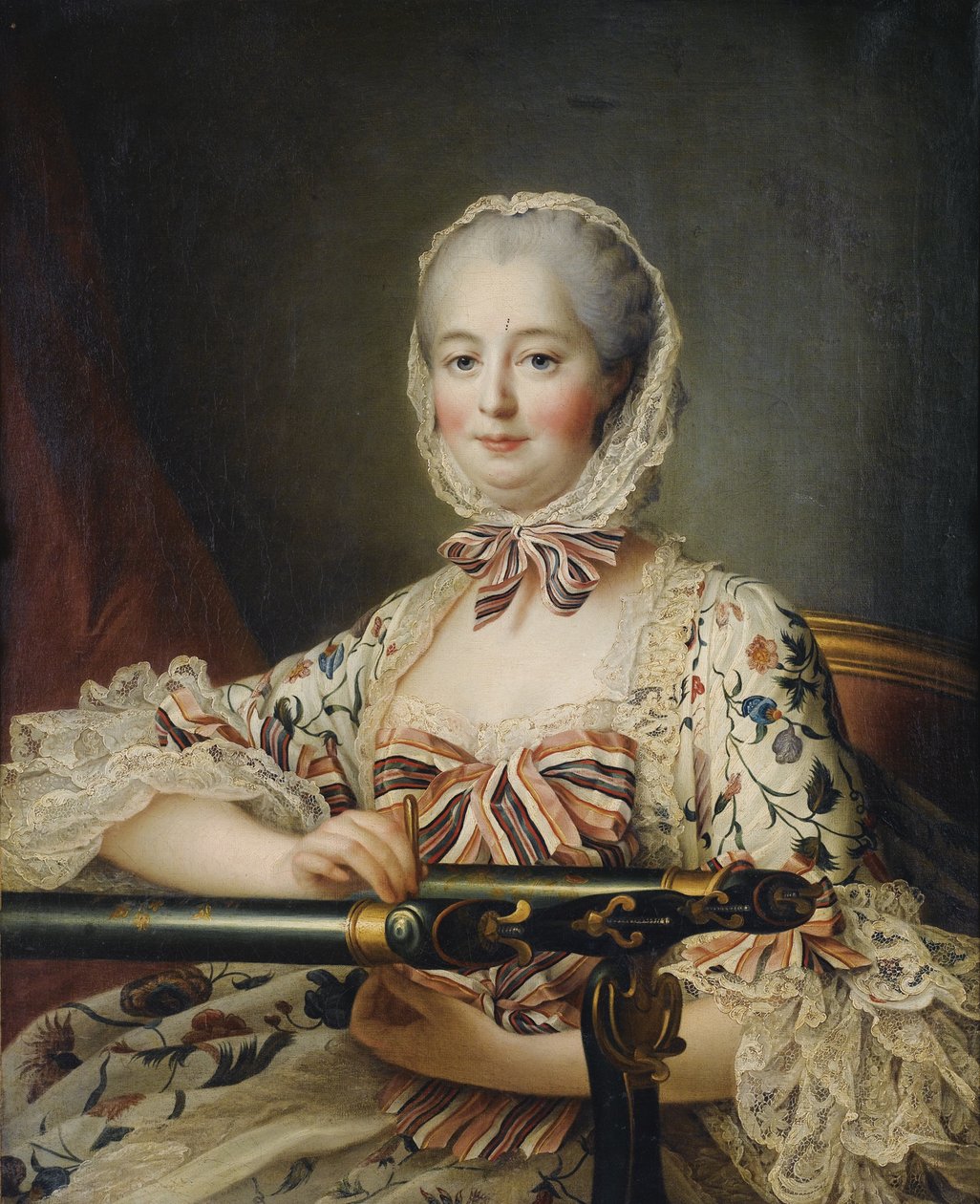 Portret markizy de Pompadour 1721-1764 autorstwa Francois Hubert Drouais