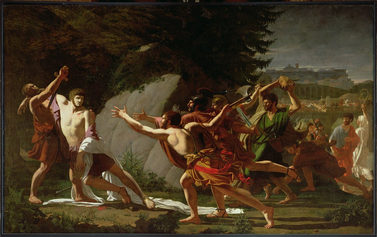 Śmierć Kajusza Grakchusa (ok. 159-121 pne) 1792-97 autorstwa Francois Jean Baptiste Topino Lebrun