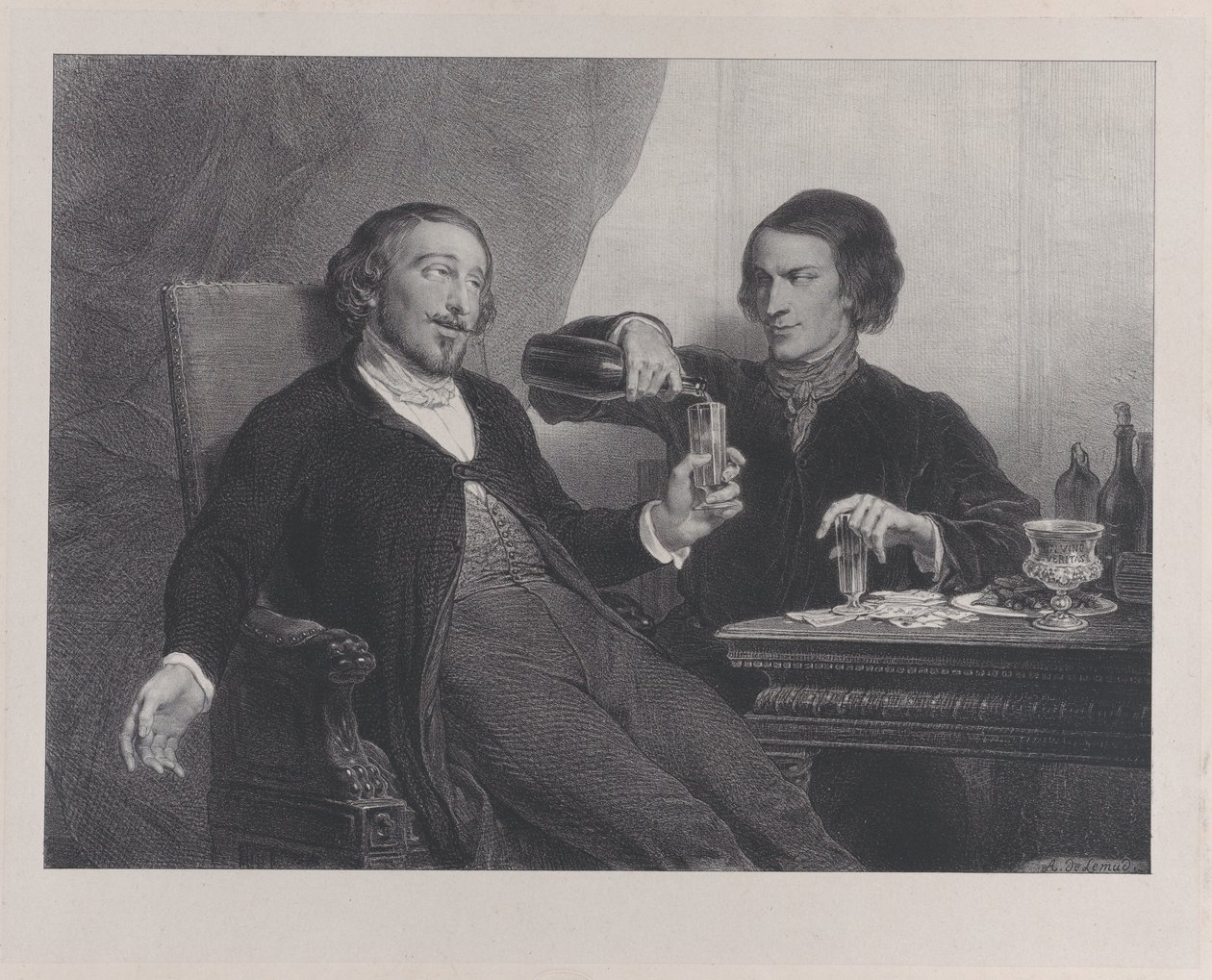 Wino, 1840. autorstwa Francois Joseph Aime de Lemud