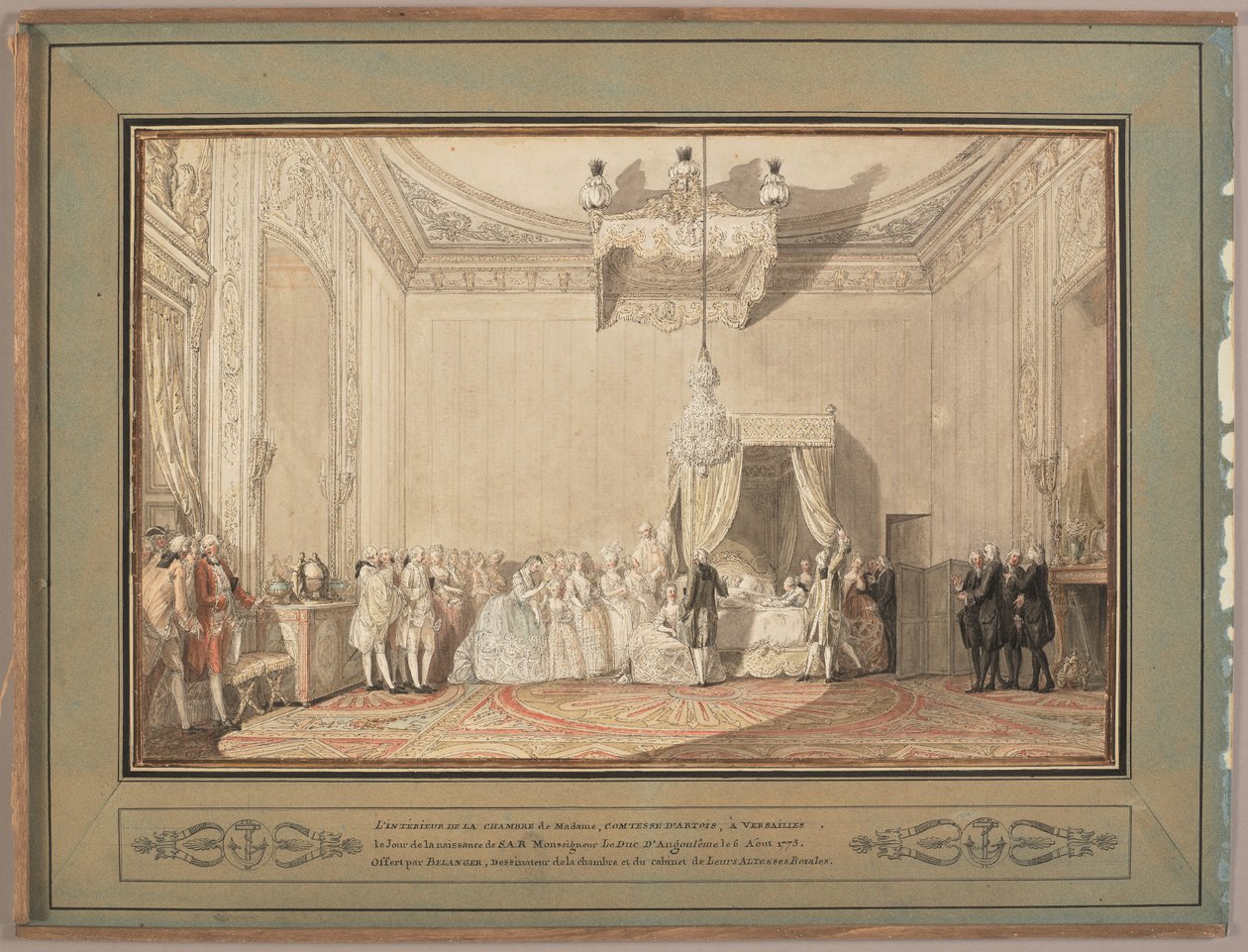 Wnętrze sypialni w Wersalu Marie-Thérèse de Savoie, comtesse d