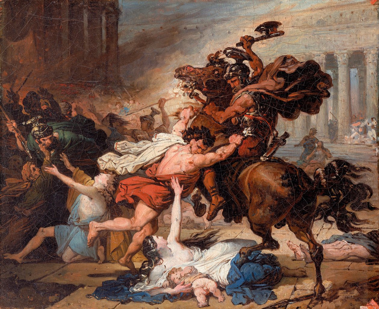 Zniszczenie Jerozolimy przez Rzymian autorstwa François Joseph Heim
