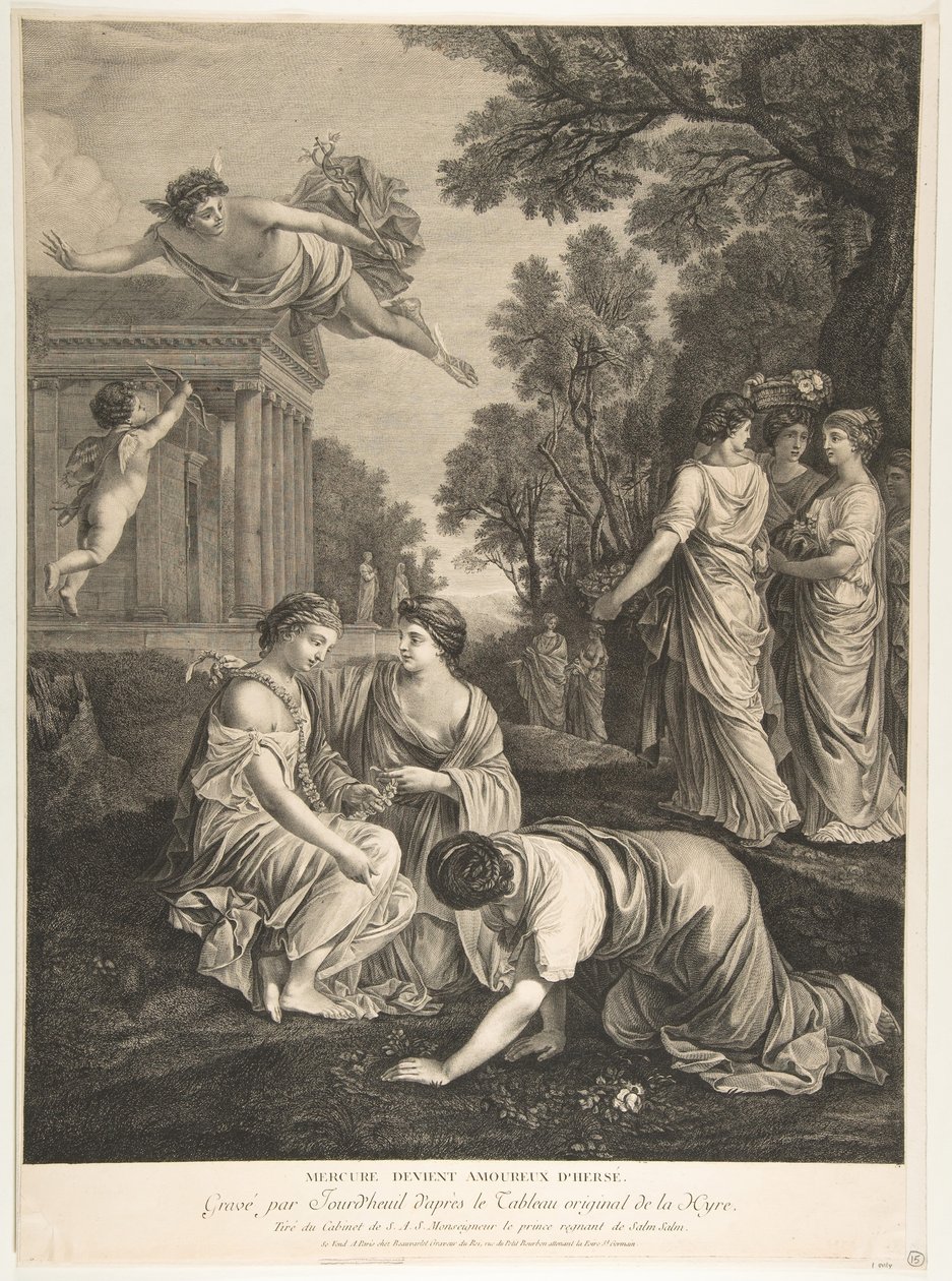 Merkury i Herse.n.d. autorstwa Francois Jourd
