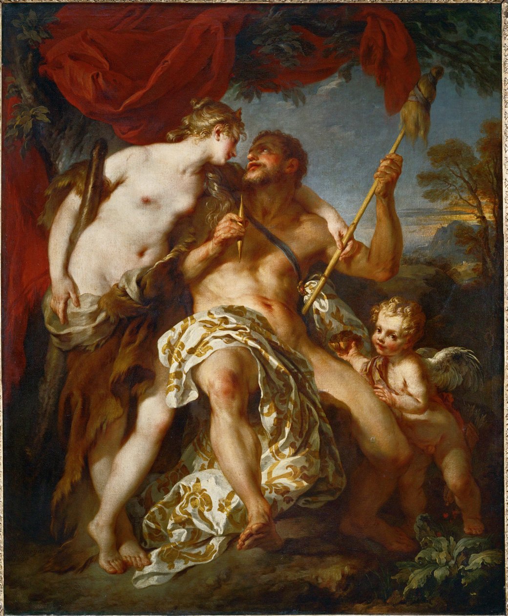 Herkules i Omfale ... autorstwa François Lemoyne