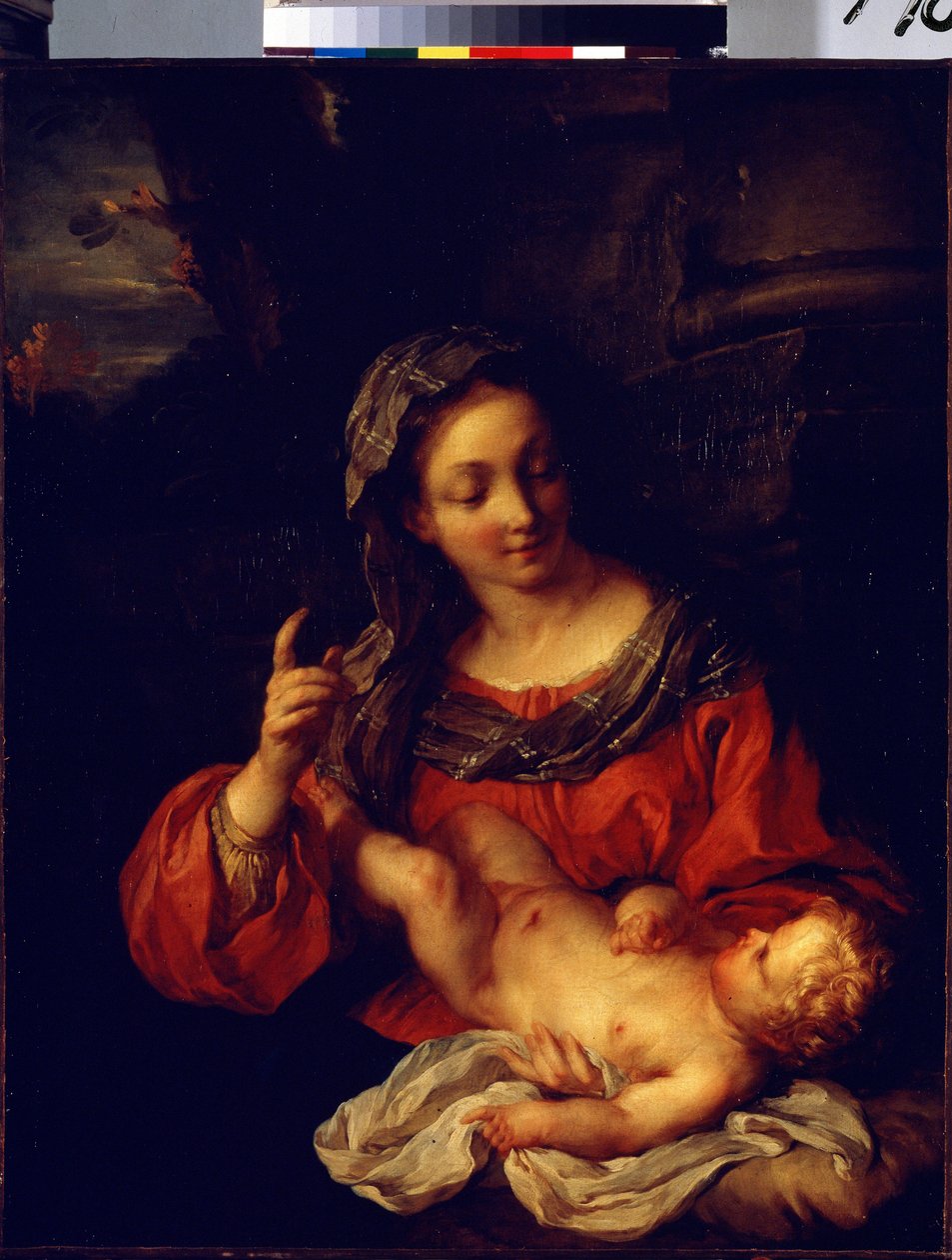 „Dziewica z Dzieciątkiem” (Dziewica z Dzieciątkiem) Obraz Francois Le Moyne (1688-1737) 1730 Muzeum Ermitażu Sankt Petersburg autorstwa François Lemoyne