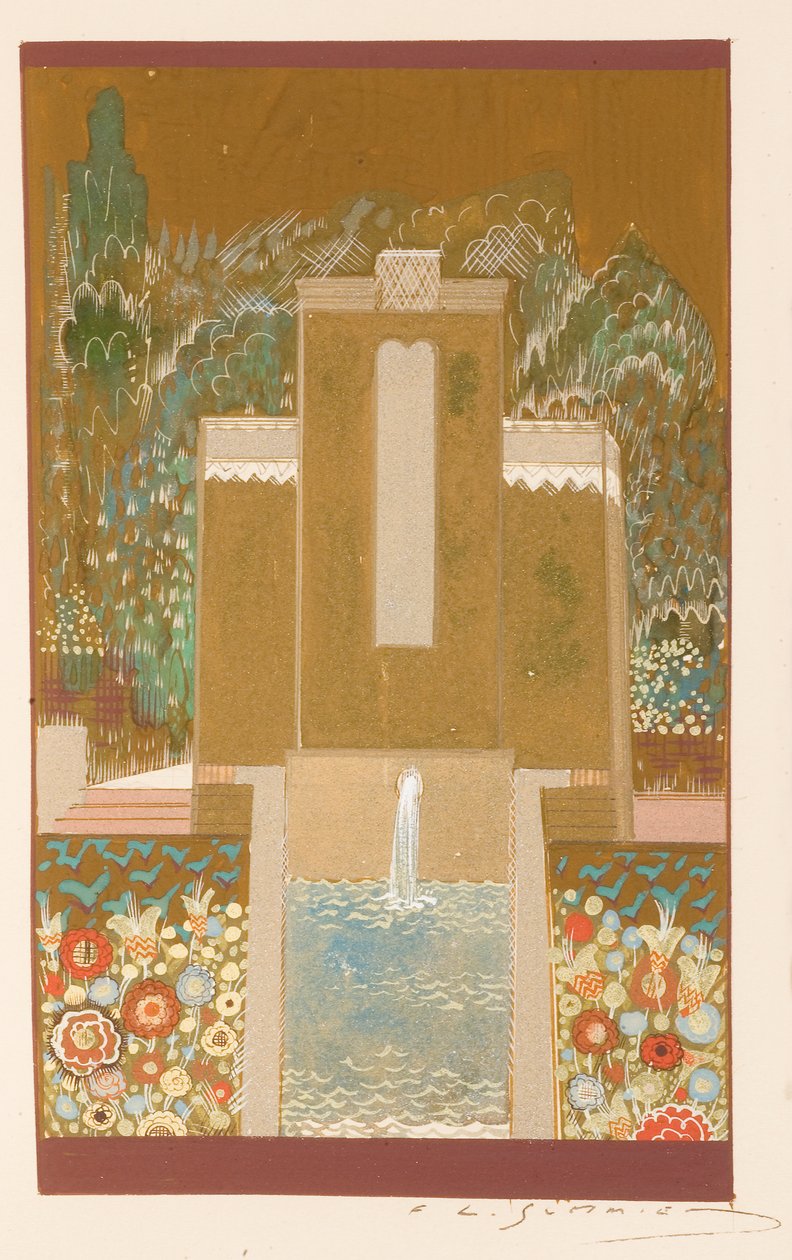 Pieśń nad pieśniami, laka Jeana Dunanda (1877-1942) autorstwa Francois Louis (after) Schmied