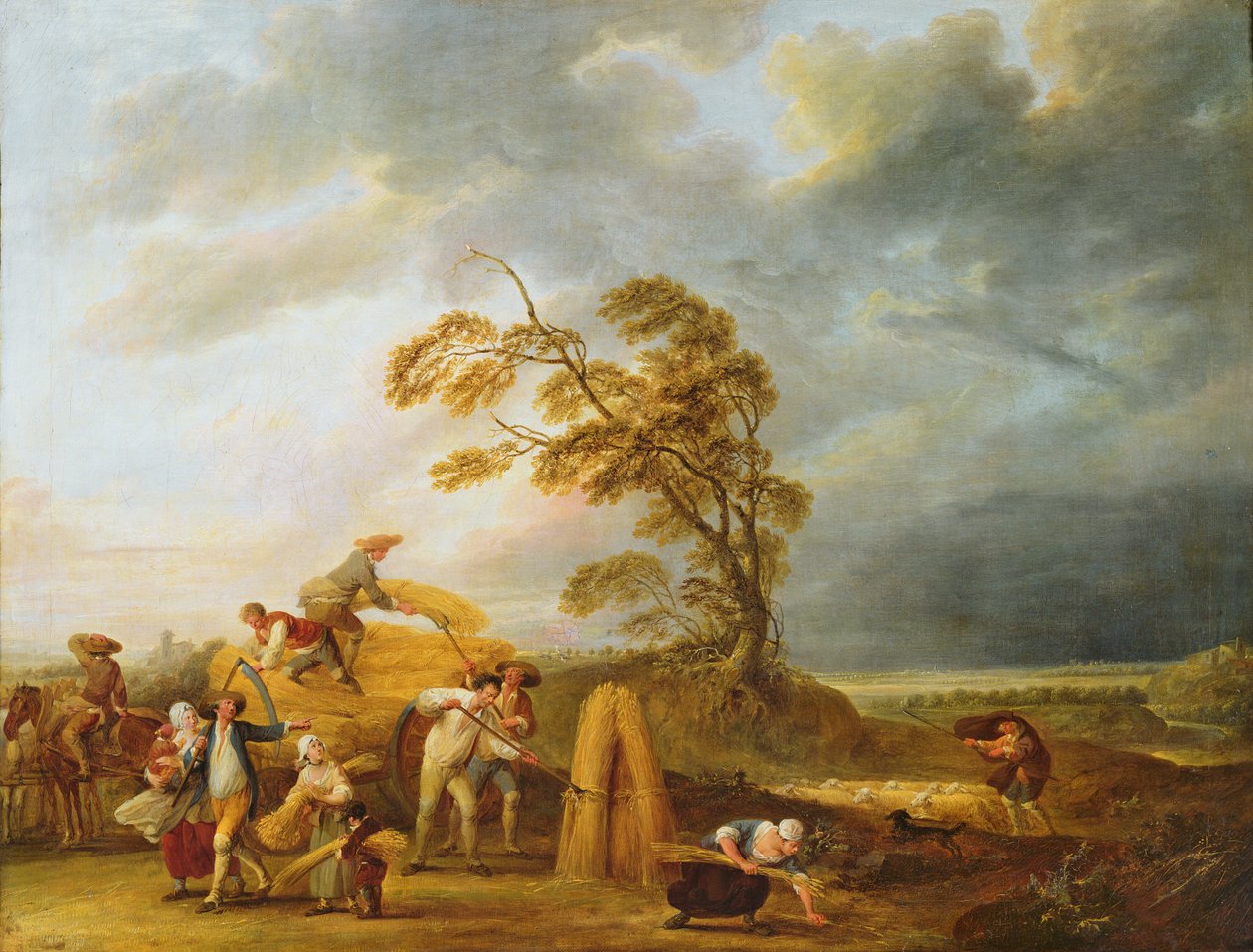 Cztery godziny dnia: Nieszpory, 1771 autorstwa Francois Louis Joseph Watteau
