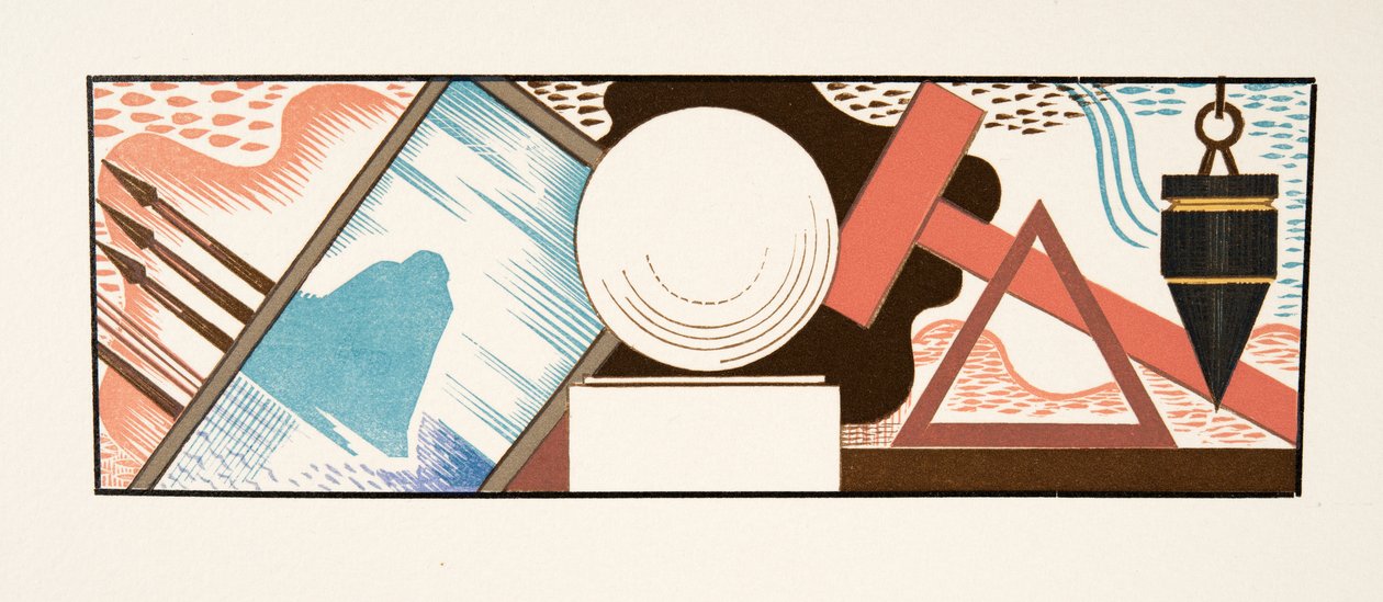 Ilustracja graficzna z Prométhée Enchaîné autorstwa Ajschylosa, wyd. 1941 (druk szablonowy) autorstwa Francois Louis Schmied