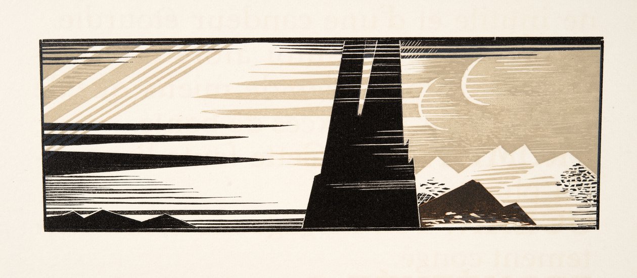 Ilustracja graficzna z Prométhée Enchaîné autorstwa Ajschylosa, wyd. 1941 (druk szablonowy) autorstwa Francois Louis Schmied