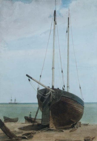 Oferta: Lugger i łodzie autorstwa Francois Louis Thomas Francia