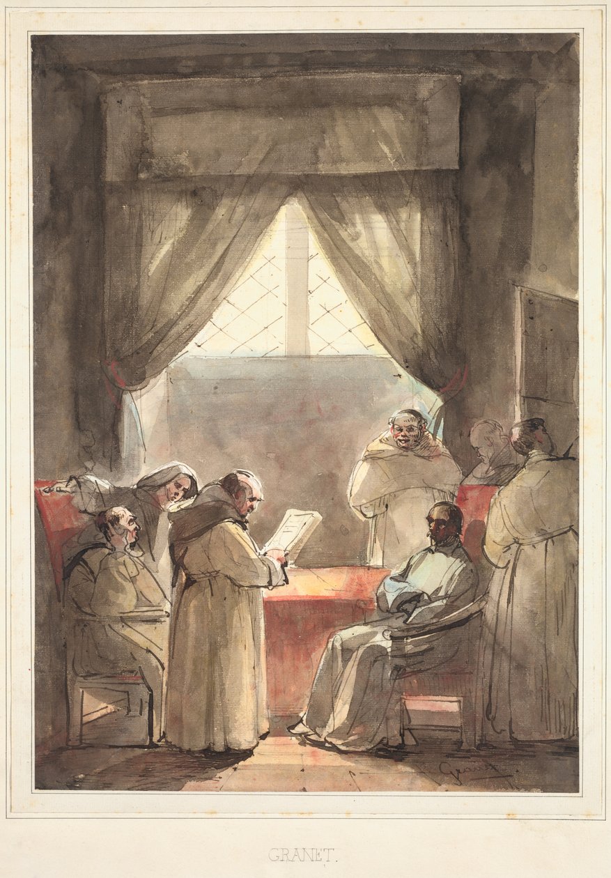 Mnisi autorstwa Francois Marius Granet