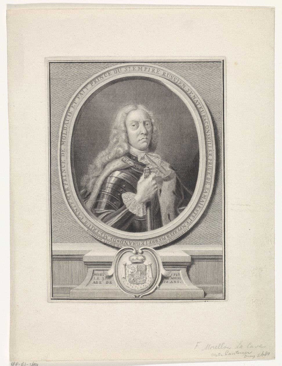 Portret Dimitrie Cantemir (1673-1723) autorstwa Francois Morellon la Cave