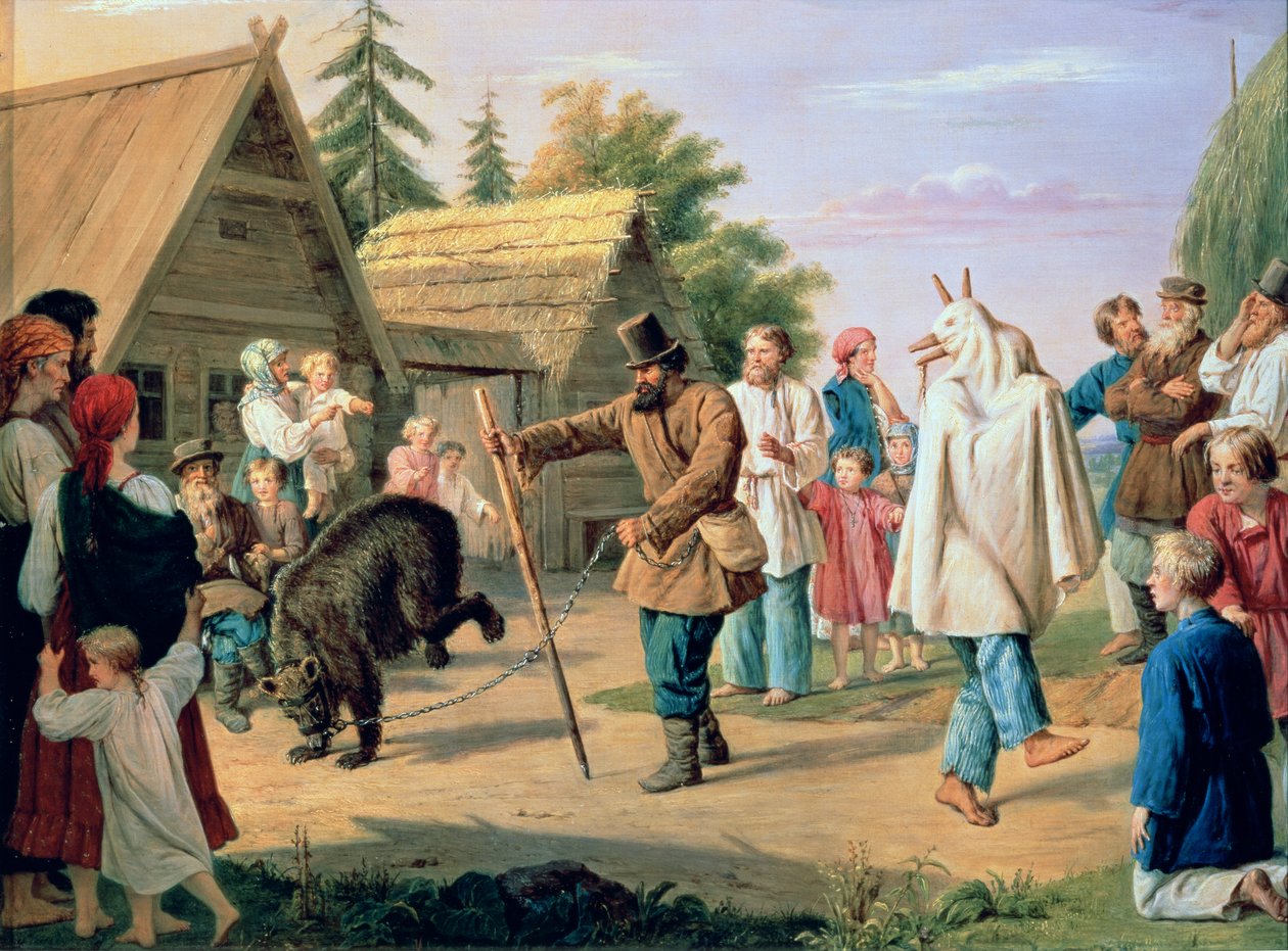 Bufony w wiosce autorstwa Francois Nicholas Riss