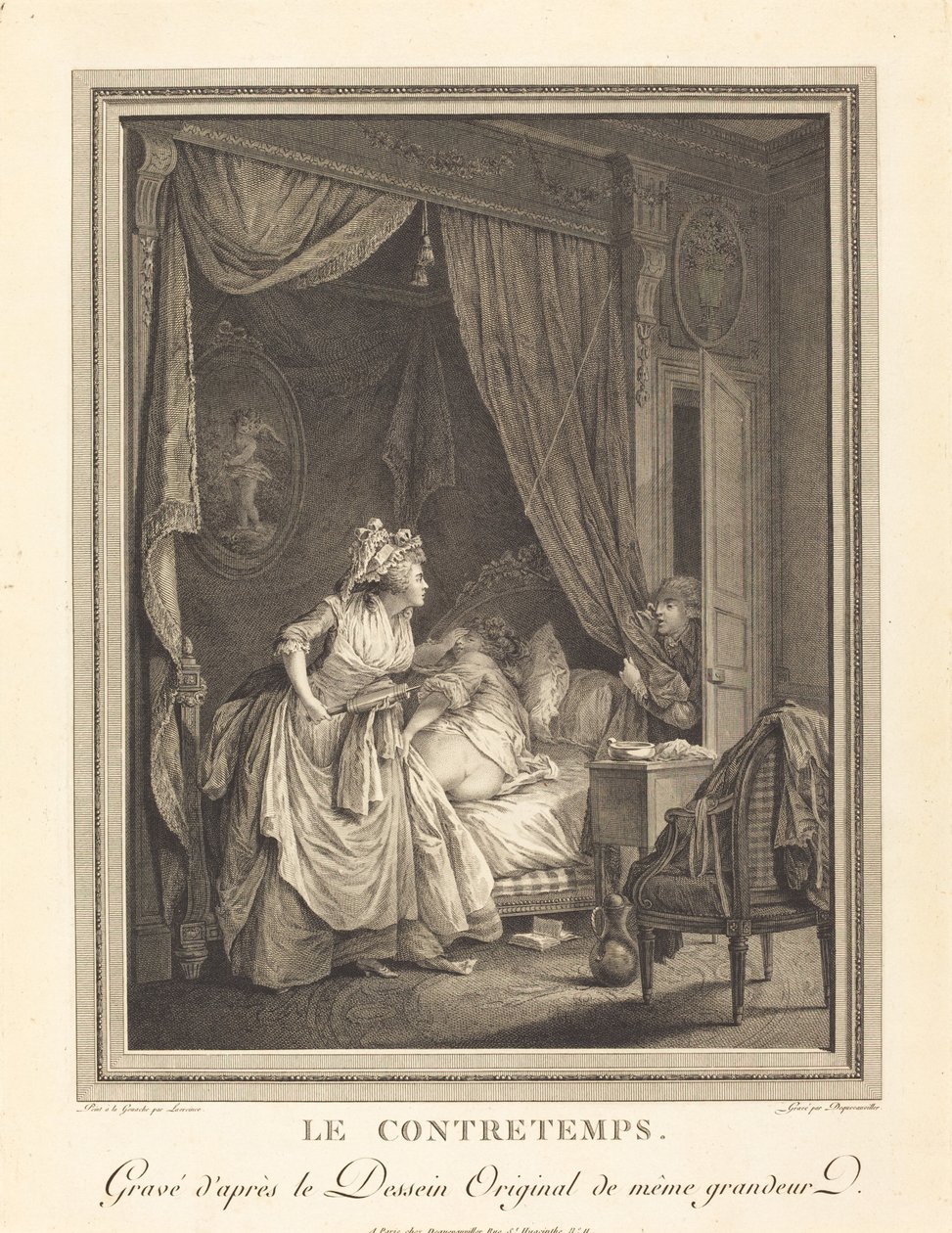 Porażka autorstwa Francois Nicolas Barthelemy Dequevauviller after Nicolas Lavreince