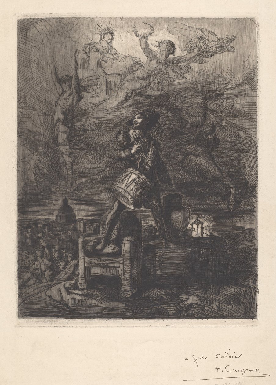Wyzwolenie Francji autorstwa Francois Nicolas Chifflart