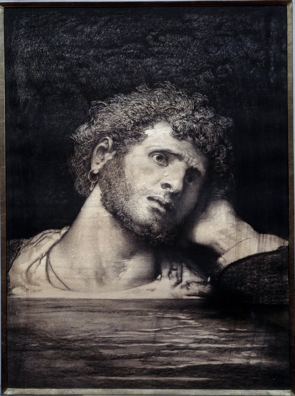 Talerz ilustrujący powieść „Robotnicy morza” Victora Hugo (1802-1885): rysunek Francois Nicolas Chifflart (1825-1901) 1882 Paryż, Maison Victor Hugo autorstwa Francois Nicolas Chifflart