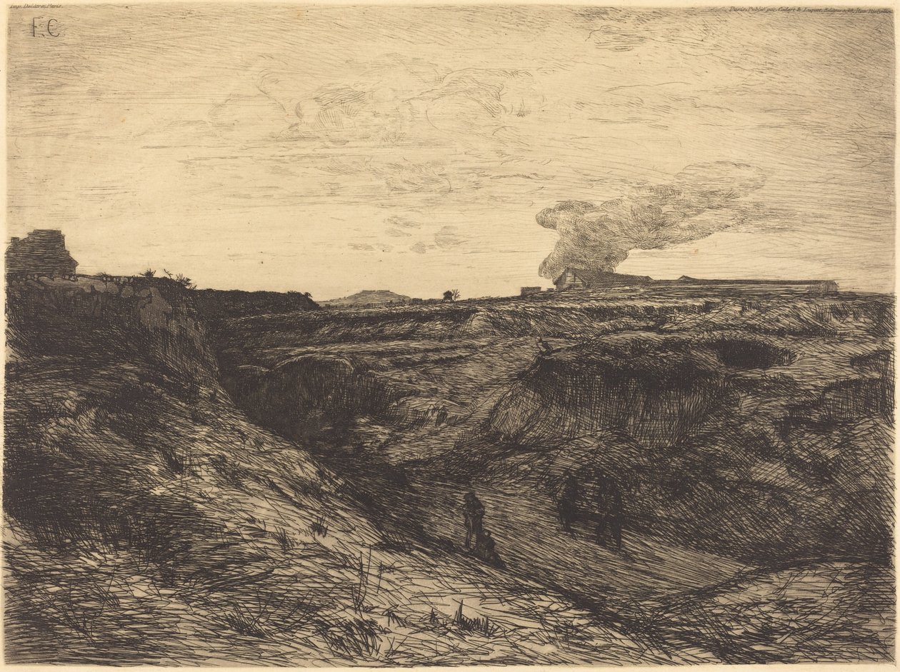Kamieniołom w pobliżu Montmartre autorstwa Francois Nicolas Chifflart