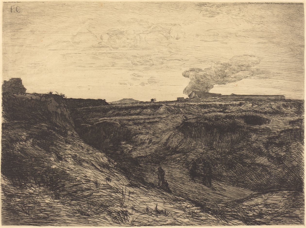 Kamieniołom w pobliżu Montmartre autorstwa Francois Nicolas Chifflart
