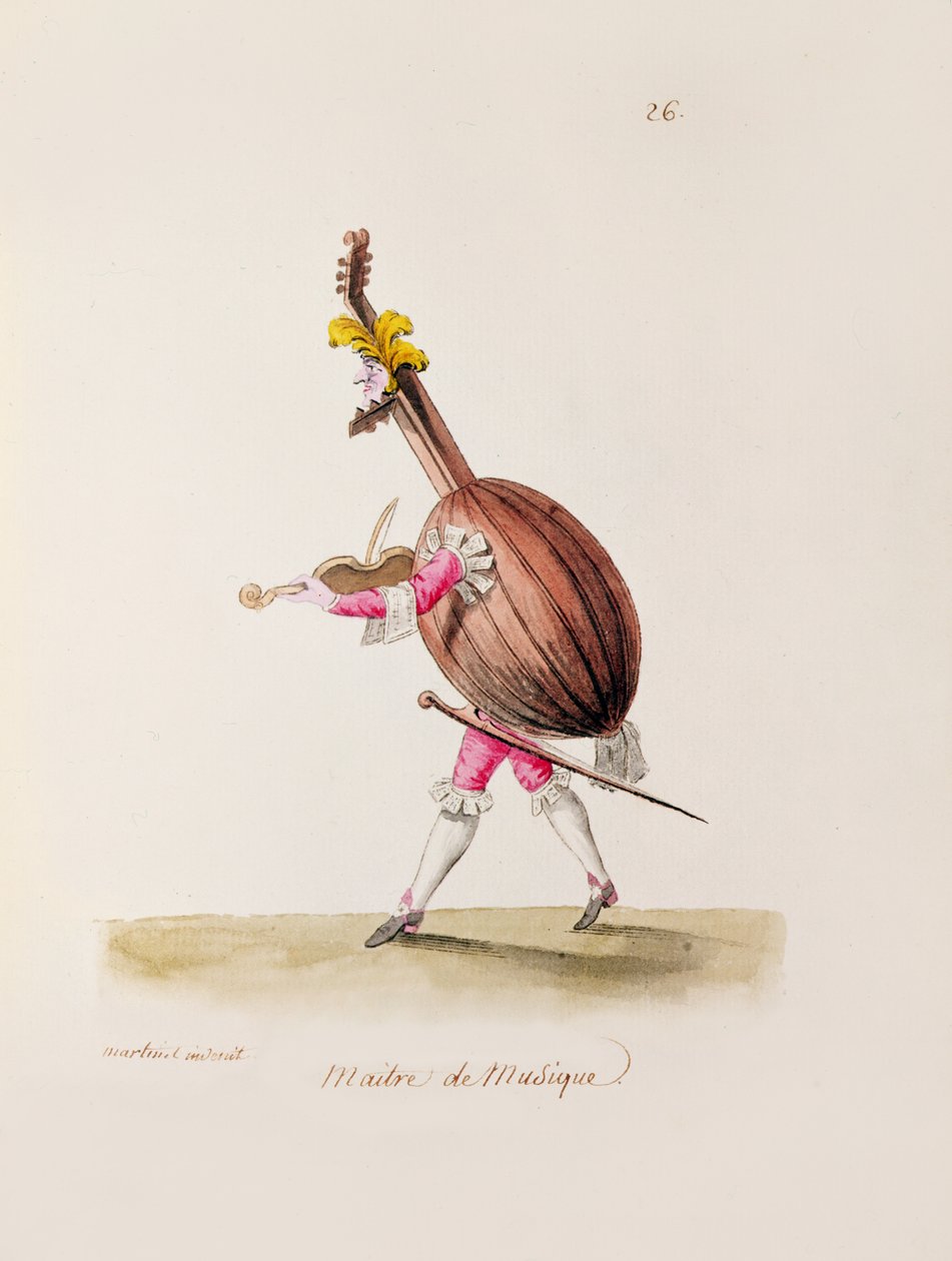 Mistrz muzyki, ok.1780 autorstwa Francois Nicolas Martinet