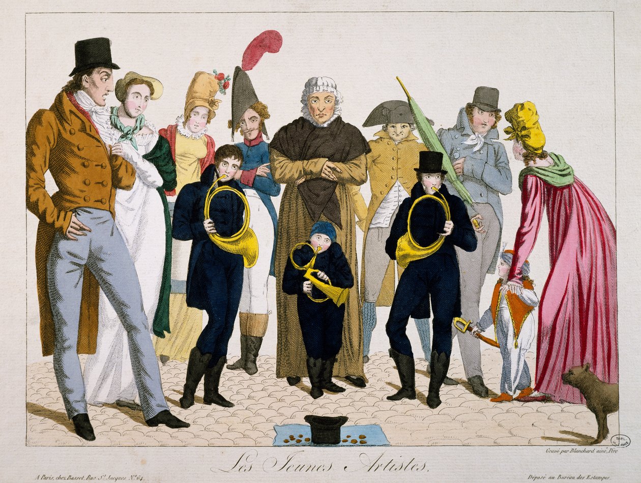 Młodzi artyści, grafika, Francja autorstwa Francois Nicolas Martinet
